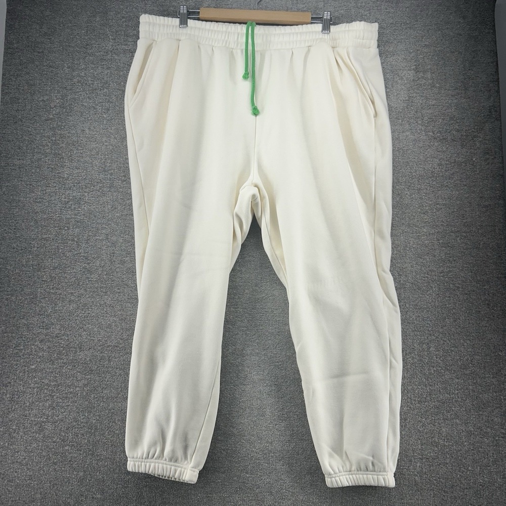 Fabletics Sweatpants Fleece Women Size 1X Almond Drawstrings Activewear